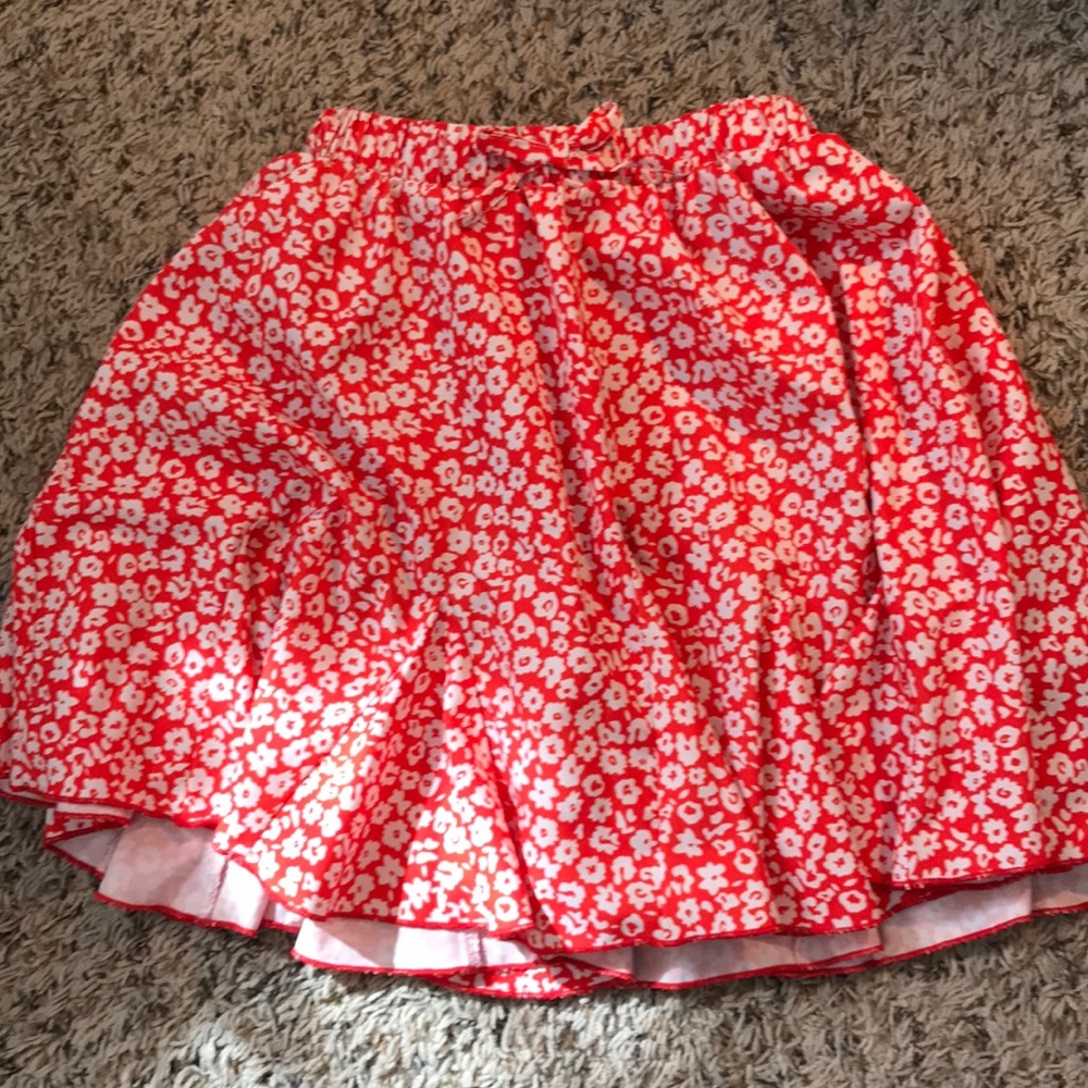 Hot pink skirt-
